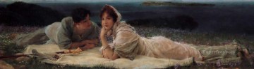  propio Pintura al %C3%B3leo - un mundo propio Romántico Sir Lawrence Alma Tadema